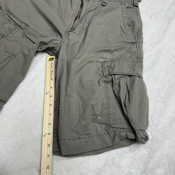 VTG Ralph Lauren Polo Jeans Co. Military Green Cargo Shorts Men's Size 32 - Picture 6 of 8
